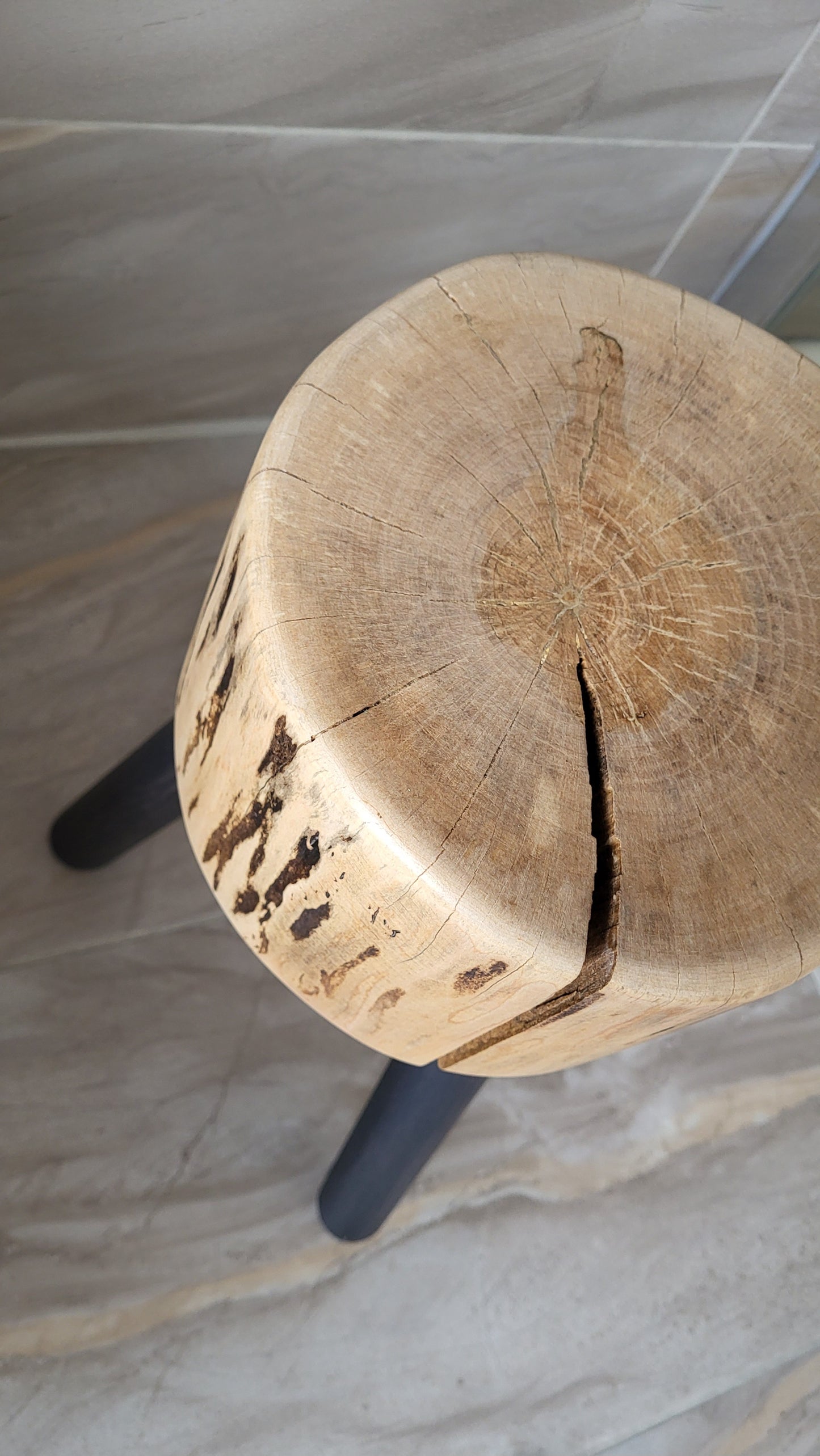 Table with steel legs